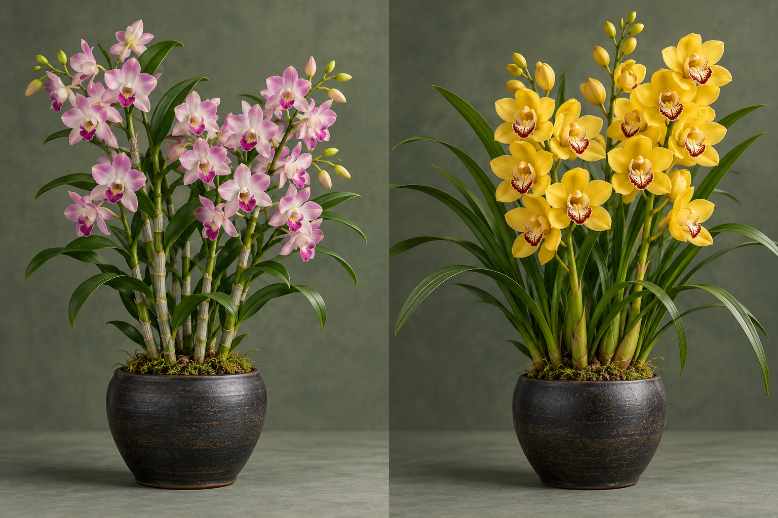 Orchids in bloom